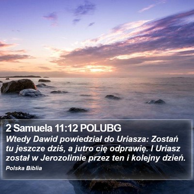 2 Samuela 11:12 POLUBG Bible Verse Image