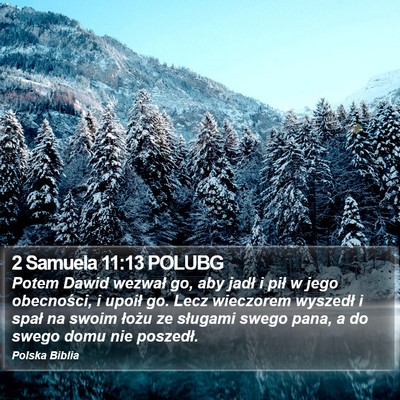 2 Samuela 11:13 POLUBG Bible Verse Image