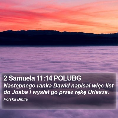 2 Samuela 11:14 POLUBG Bible Verse Image