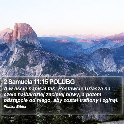 2 Samuela 11:15 POLUBG Bible Verse Image