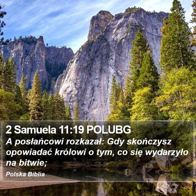 2 Samuela 11:19 POLUBG Bible Verse Image