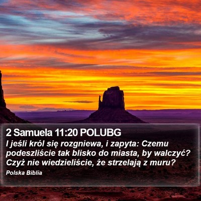 2 Samuela 11:20 POLUBG Bible Verse Image