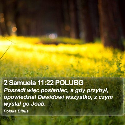 2 Samuela 11:22 POLUBG Bible Verse Image
