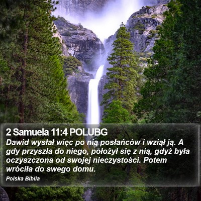 2 Samuela 11:4 POLUBG Bible Verse Image
