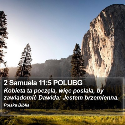 2 Samuela 11:5 POLUBG Bible Verse Image