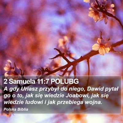 2 Samuela 11:7 POLUBG Bible Verse Image