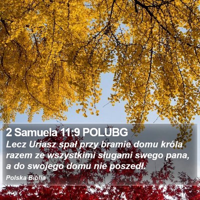 2 Samuela 11:9 POLUBG Bible Verse Image