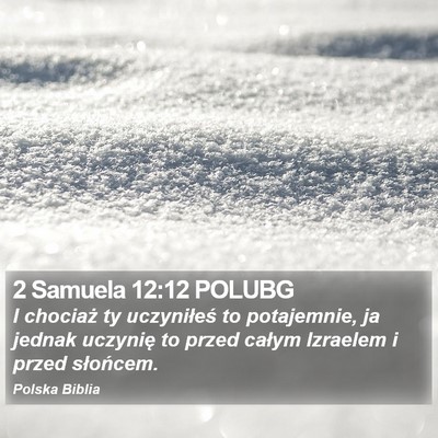2 Samuela 12:12 POLUBG Bible Verse Image