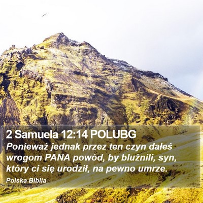 2 Samuela 12:14 POLUBG Bible Verse Image