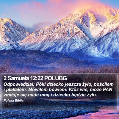 2 Samuela 12:22 POLUBG Bible Verse Image