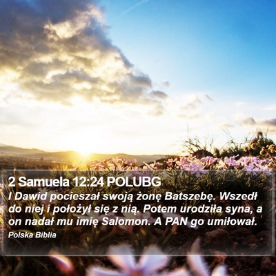 2 Samuela 12:24 POLUBG Bible Verse Image