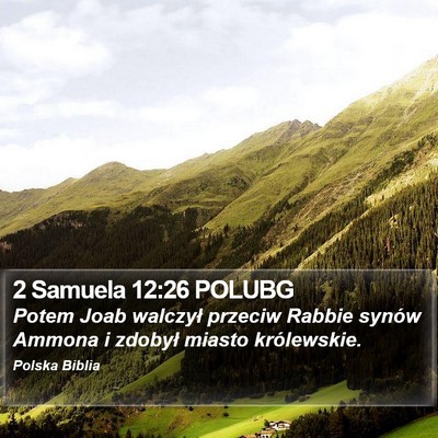 2 Samuela 12:26 POLUBG Bible Verse Image