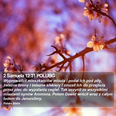 2 Samuela 12:31 POLUBG Bible Verse Image