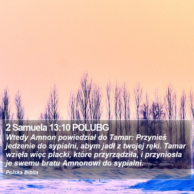 2 Samuela 13:10 POLUBG Bible Verse Image
