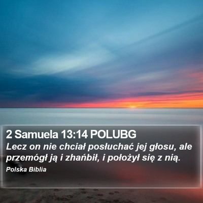 2 Samuela 13:14 POLUBG Bible Verse Image