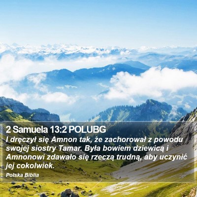 2 Samuela 13:2 POLUBG Bible Verse Image