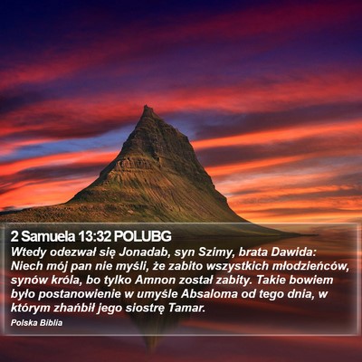 2 Samuela 13:32 POLUBG Bible Verse Image