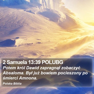 2 Samuela 13:39 POLUBG Bible Verse Image