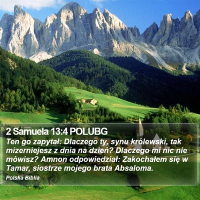 2 Samuela 13:4 POLUBG Bible Verse Image