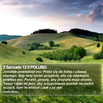 2 Samuela 13:5 POLUBG Bible Verse Image