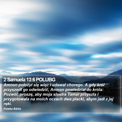 2 Samuela 13:6 POLUBG Bible Verse Image