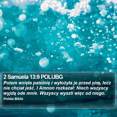 2 Samuela 13:9 POLUBG Bible Verse Image