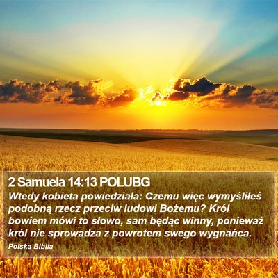 2 Samuela 14:13 POLUBG Bible Verse Image