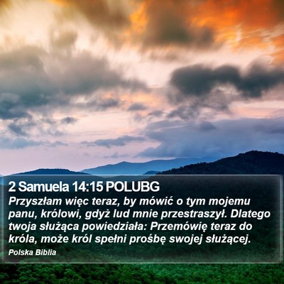 2 Samuela 14:15 POLUBG Bible Verse Image