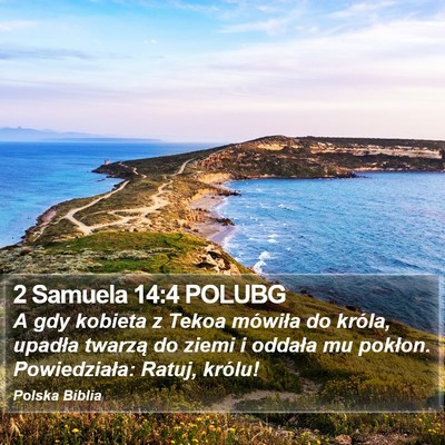 2 Samuela 14:4 POLUBG Bible Verse Image