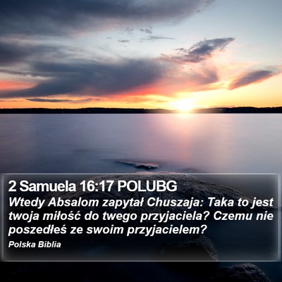 2 Samuela 16:17 POLUBG Bible Verse Image