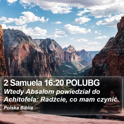 2 Samuela 16:20 POLUBG Bible Verse Image