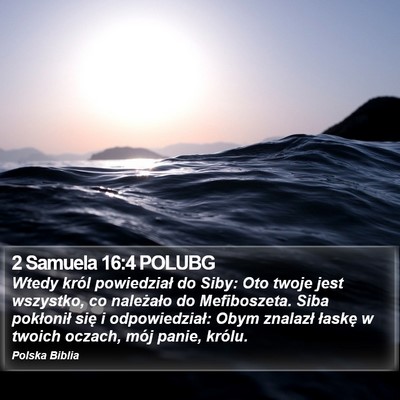 2 Samuela 16:4 POLUBG Bible Verse Image