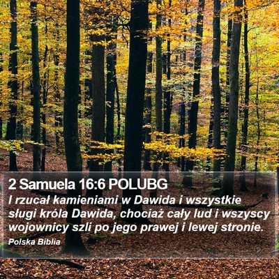 2 Samuela 16:6 POLUBG Bible Verse Image