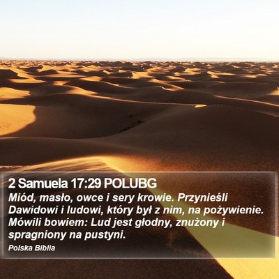 2 Samuela 17:29 POLUBG Bible Verse Image