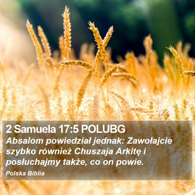 2 Samuela 17:5 POLUBG Bible Verse Image