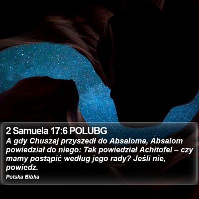 2 Samuela 17:6 POLUBG Bible Verse Image