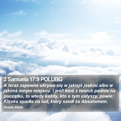 2 Samuela 17:9 POLUBG Bible Verse Image