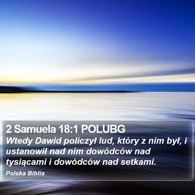 2 Samuela 18:1 POLUBG Bible Verse Image