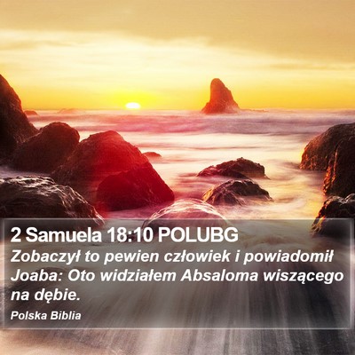 2 Samuela 18:10 POLUBG Bible Verse Image