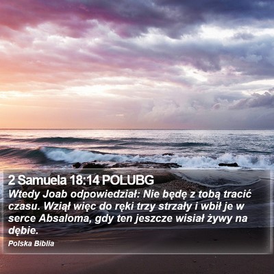 2 Samuela 18:14 POLUBG Bible Verse Image