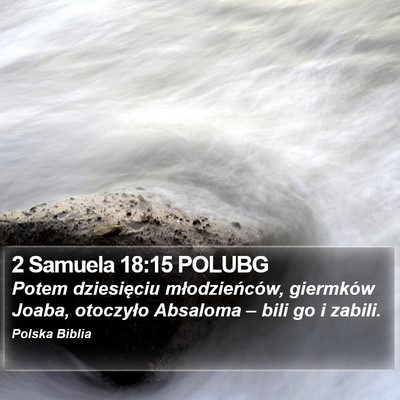 2 Samuela 18:15 POLUBG Bible Verse Image