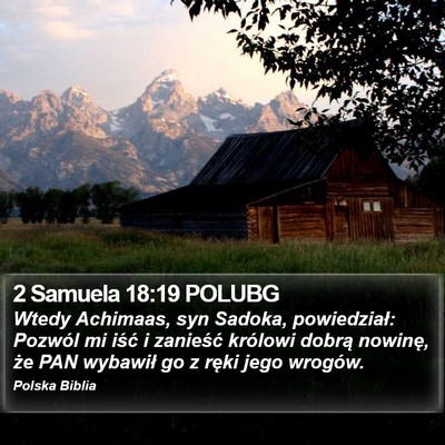 2 Samuela 18:19 POLUBG Bible Verse Image
