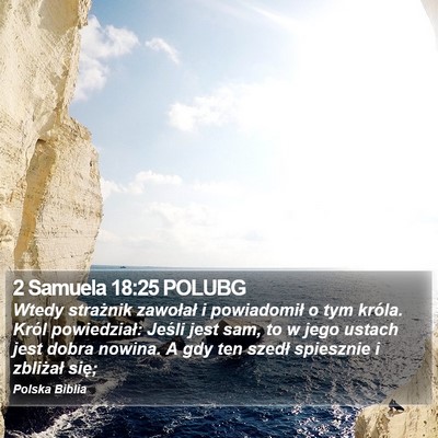 2 Samuela 18:25 POLUBG Bible Verse Image