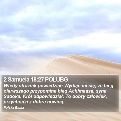 2 Samuela 18:27 POLUBG Bible Verse Image
