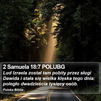 2 Samuela 18:7 POLUBG Bible Verse Image