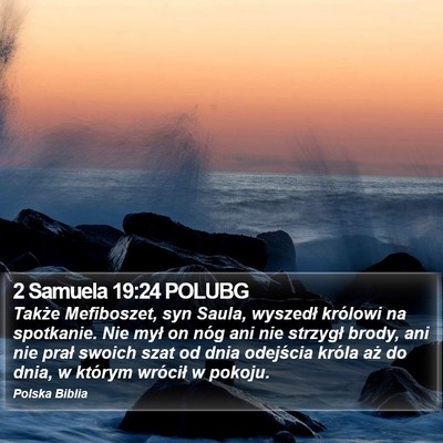 2 Samuela 19:24 POLUBG Bible Verse Image