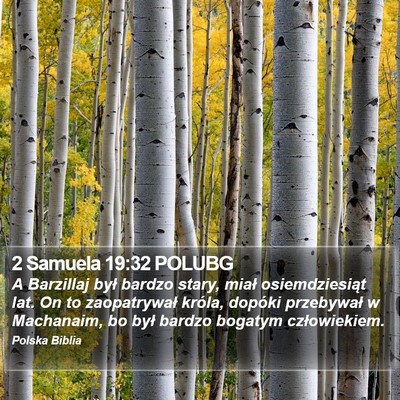 2 Samuela 19:32 POLUBG Bible Verse Image