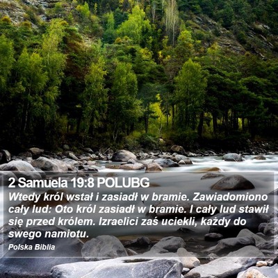 2 Samuela 19:8 POLUBG Bible Verse Image