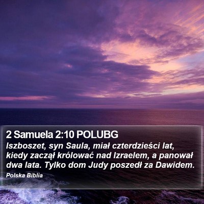 2 Samuela 2:10 POLUBG Bible Verse Image