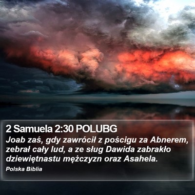 2 Samuela 2:30 POLUBG Bible Verse Image